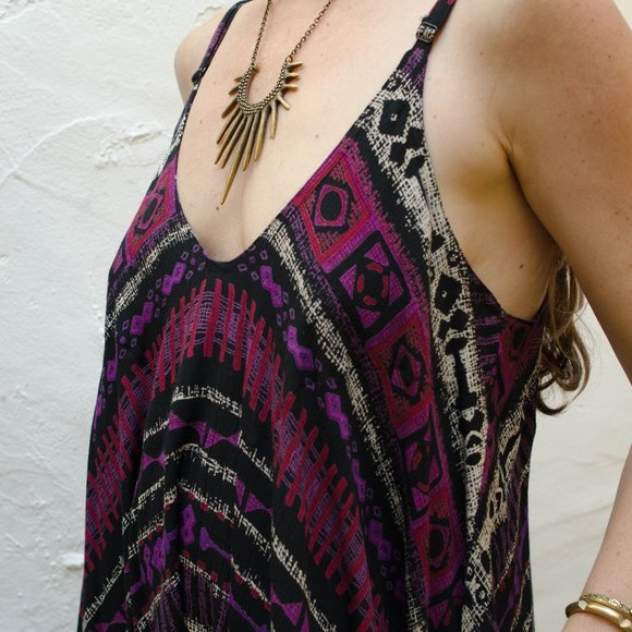Relaxed fit boho jumpsuit romper - Picture 3 of 3